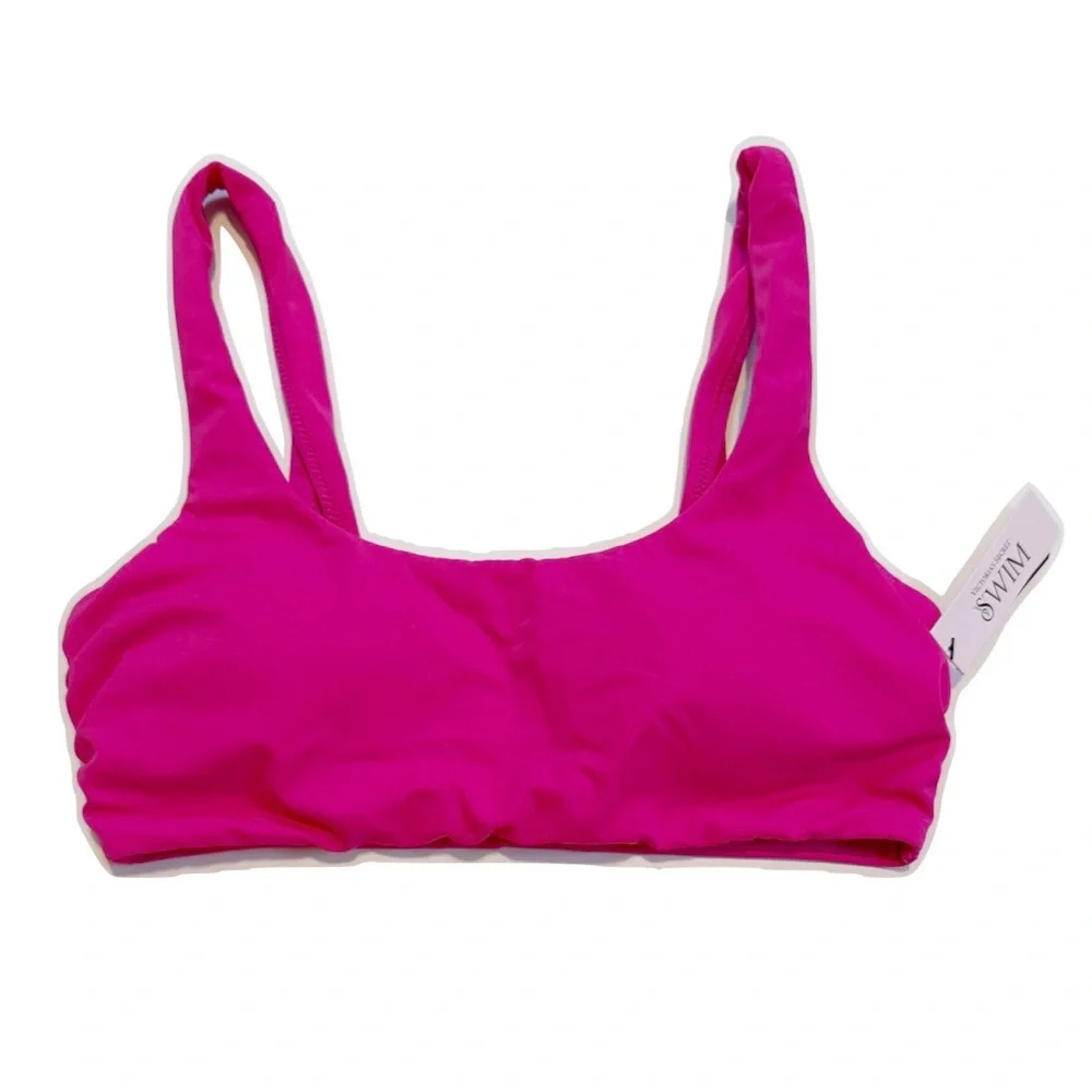 Victoria's Secret NEW Scoop Bikini Top Forever Pink Swimwear Size Small